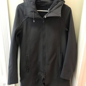 lululemon athletica trench raincoat grey size 6